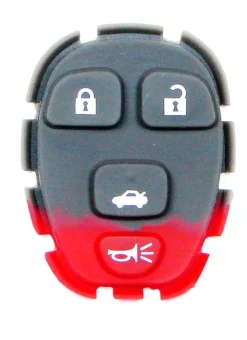 4 Button Buick, Cadillac, Chevy, Pontiac, Saturn Remote Replacement Rubber Pad by Car & Truck Remotes