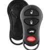 4 button Chrysler Dodge Jeep replacement case/shell with rubber pad by Car & Truck Remotes