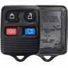 4 button Ford Mazda Lincoln Mercury replacement case/shell with rubber pad by Car & Truck Remotes