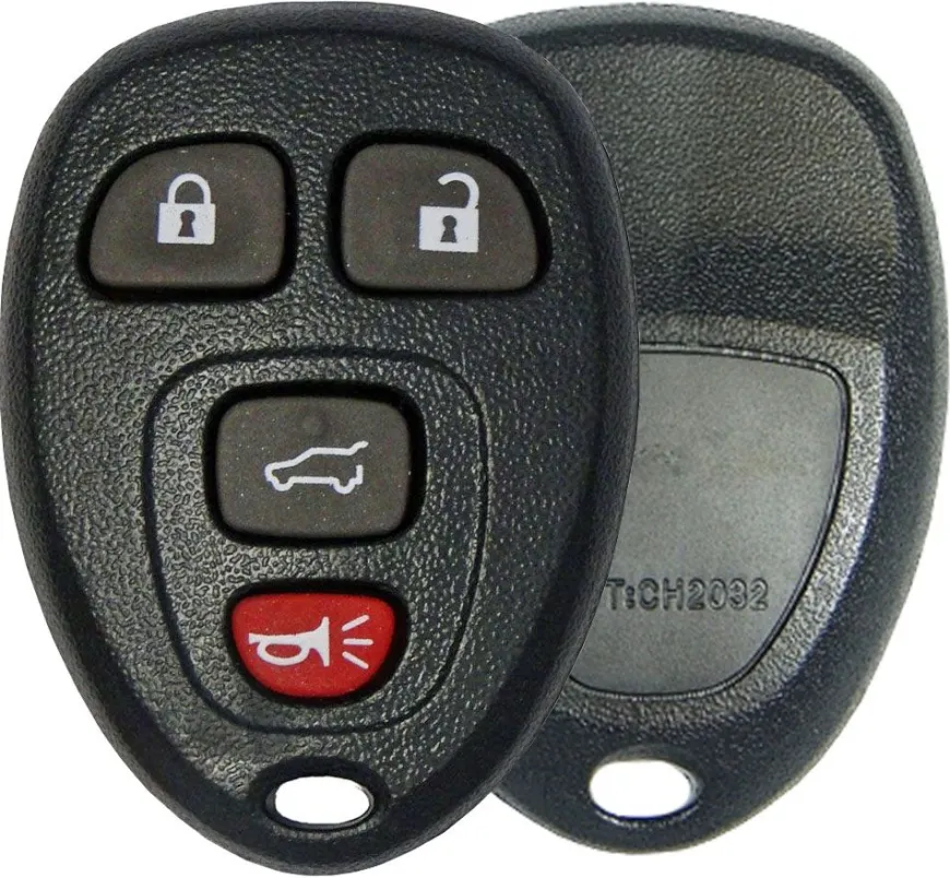 4 Button GM Remote Replacement Case w/ Hatch by Car & Truck Remotes