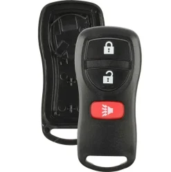 3 button Nissan and Infiniti replacement case/shell with rubber pad by Car & Truck Remotes