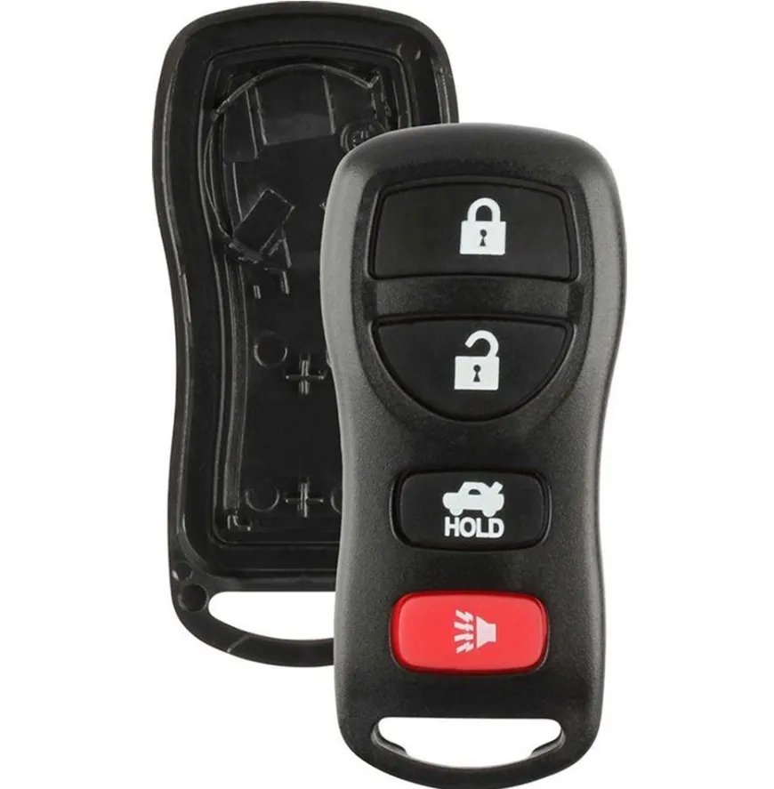 4 button Nissan and Infiniti replacement case/shell with rubber pad by Car & Truck Remotes