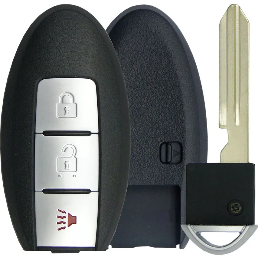 3 button Nissan Smart Remote Replacement Case CWTWBU729 by Car & Truck Remotes