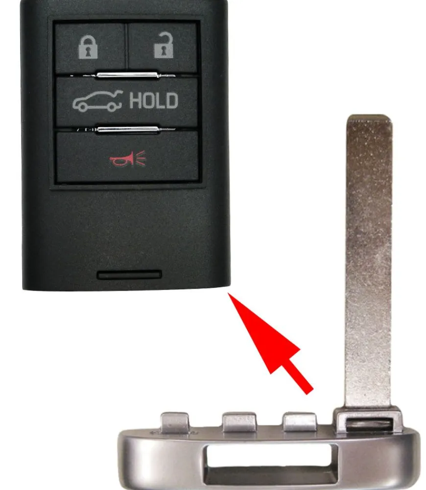 Cadillac Emergency Insert Key for Smart Remotes PN: 20765513 by Car & Truck Remotes