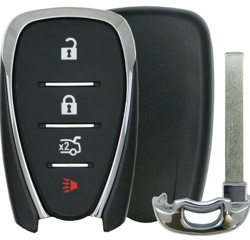 Chevrolet 4 Button Smart Remote Replacement Shell w/ Trunk by Car & Truck Remotes