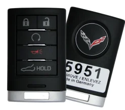 2017 Chevrolet Corvette Remote Key Fob w/ Trunk & Remote Start