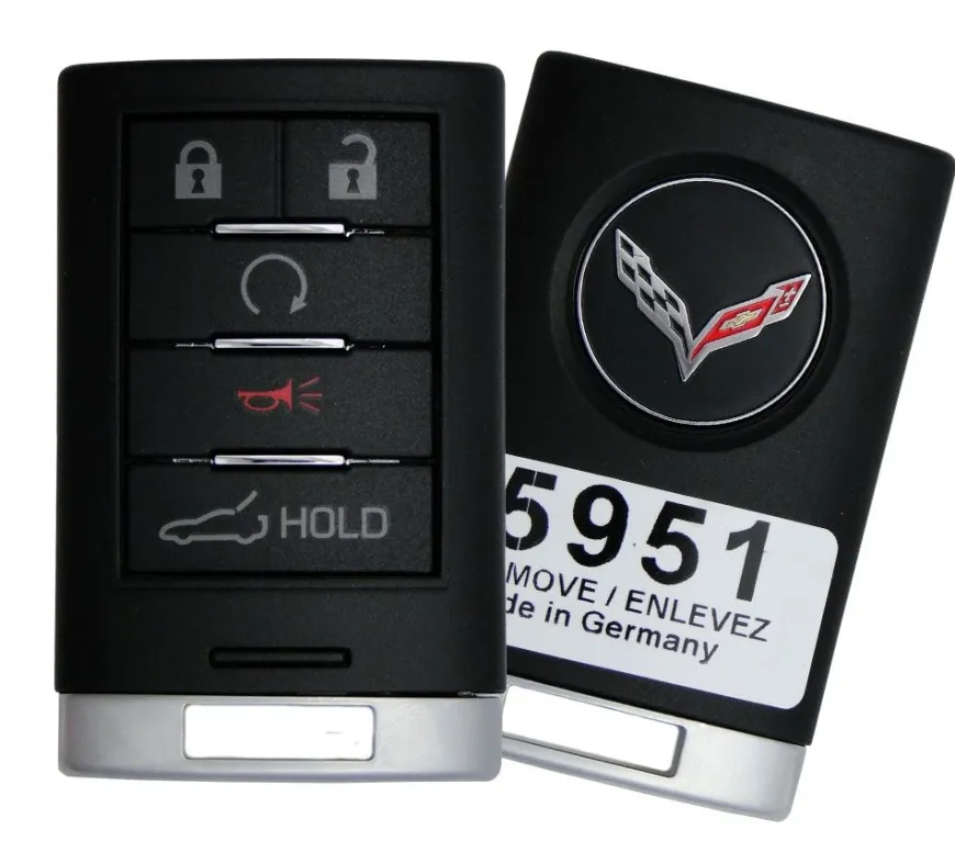 2018 Chevrolet Corvette Remote Key Fob w/ Trunk & Remote Start