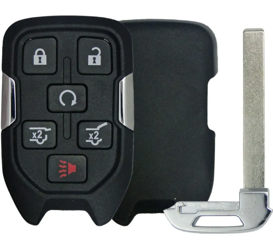 Chevrolet GMC 6 Button Smart Remote Replacement Shell by Car & Truck Remotes