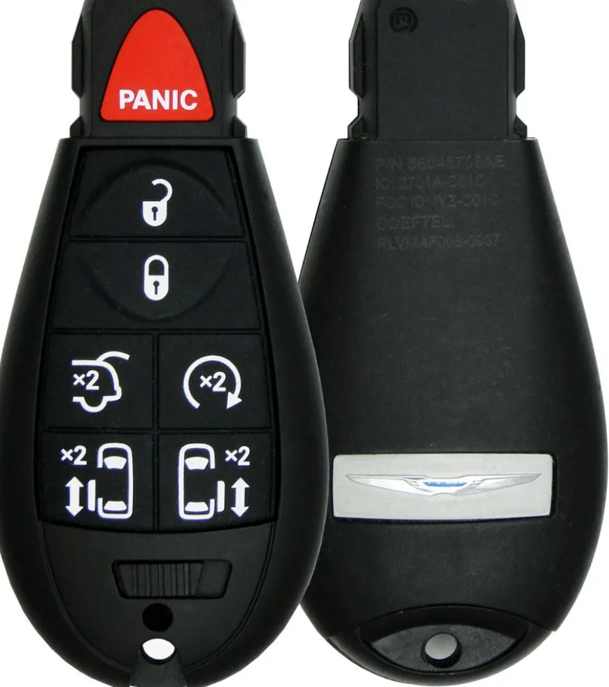 2008 Chrysler Town & Country Remote Key Fob w/ Engine Start, Liftgate, 2 PS Doors
