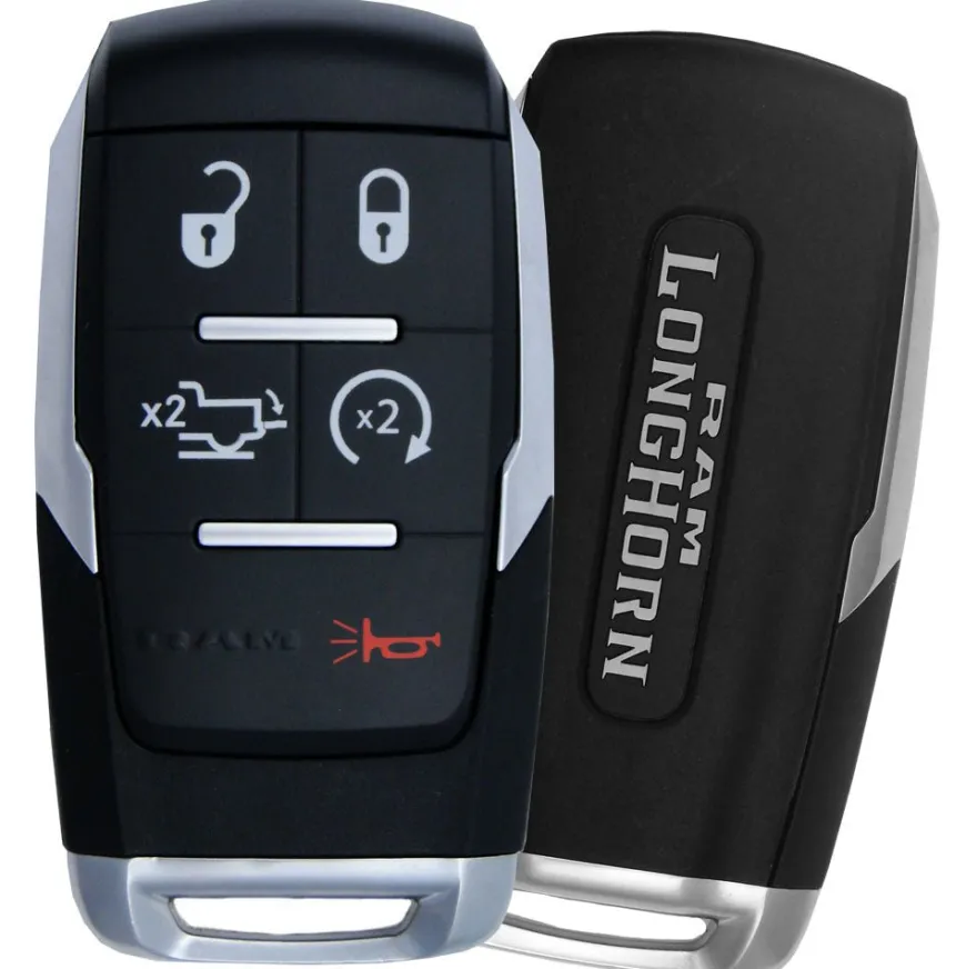 2020 Dodge Ram 2500+ Longhorn Smart Remote Key Fob w/ Remote Start, Power Tailgate