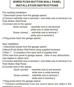 Garage Door Opener Wall Panel for Liftmaster 78LM