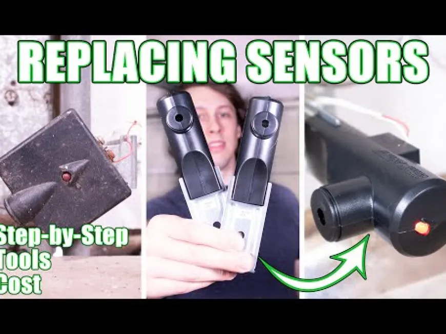 Garage Door Safety Sensor Beam Eyes w/ Brackets
