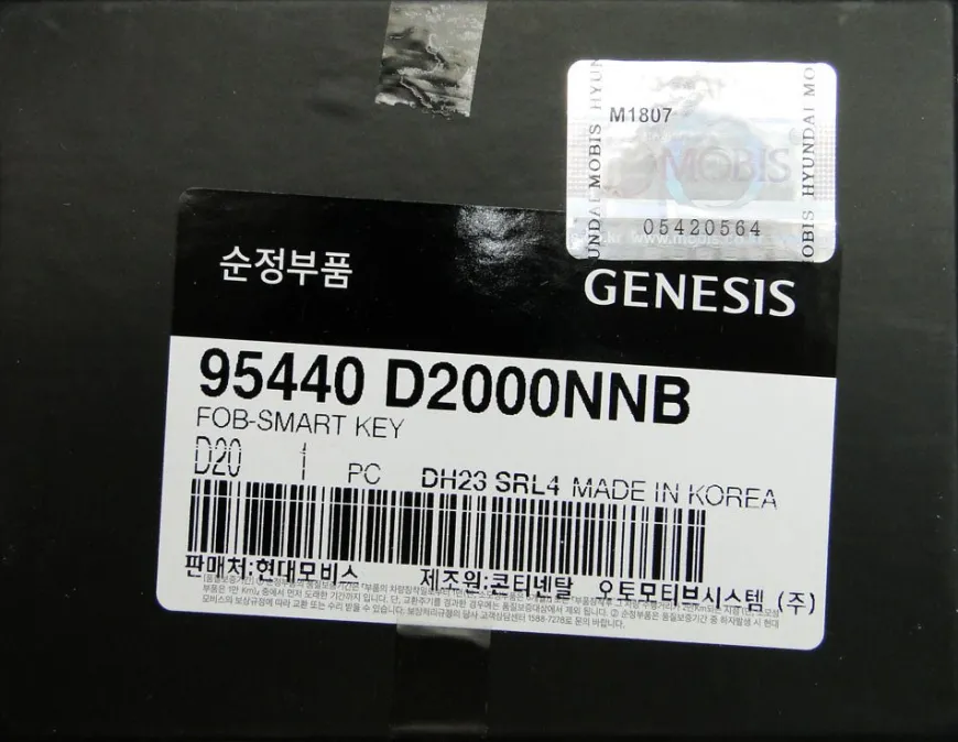 2017 Genesis G90 Smart Remote Key Fob