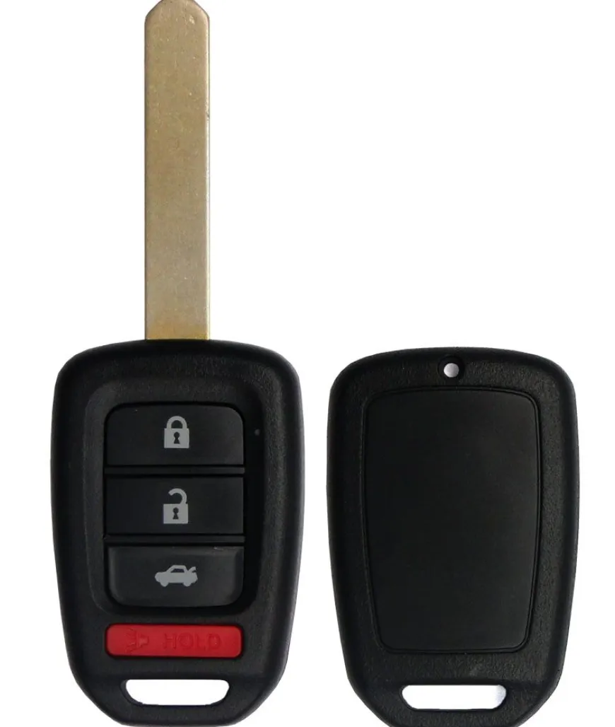 HONDA 4 button Replacement Remote Case with Blank Key by Car & Truck Remotes