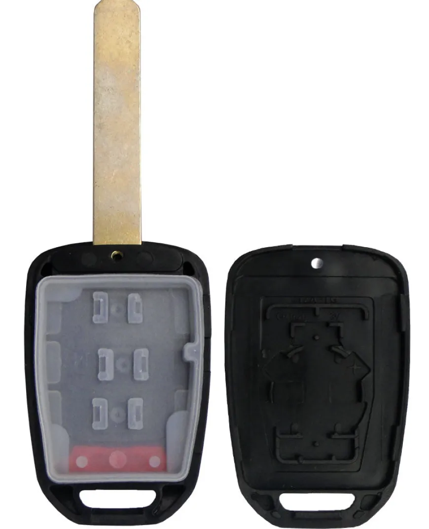 HONDA 4 button Replacement Remote Case with Blank Key by Car & Truck Remotes