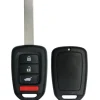 HONDA 4 button SUV Replacement remote case with blank key by Car & Truck Remotes