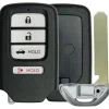 HONDA Smart Remote 4 button Replacement Case with Emergency Key by Car & Truck Remotes
