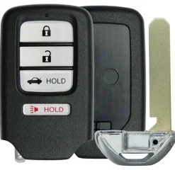 HONDA Smart Remote 4 button Replacement Case with Emergency Key by Car & Truck Remotes