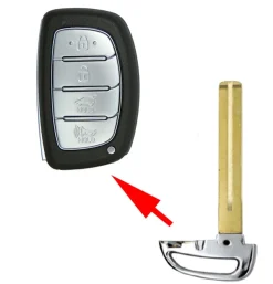 Hyundai Smart Remote Emergency Insert Key PN: 81996-3Z020, 81999-2S040 by Car & Truck Remotes