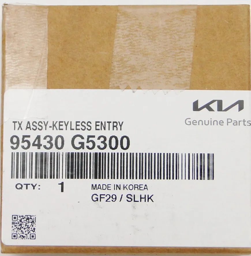 2021 Kia Niro Remote Key Fob