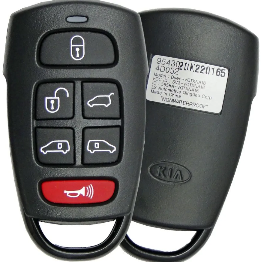 2012 Kia Sedona Remote Key Fob w/ Power Side Doors