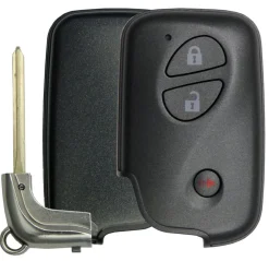 Lexus Smart Remote Replacement Shell with Emergency Key - 3 buttons by Car & Truck Remotes