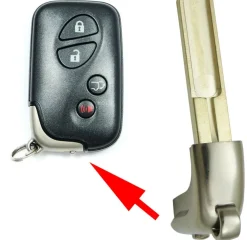 Lexus Emergency Insert Key Single-Sided 80K Series PN: 69515-50260 by Car & Truck Remotes