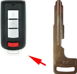 Mitsubishi Smart Remote Insert Key Blade same as 6370A770 MIT3 by Car & Truck Remotes