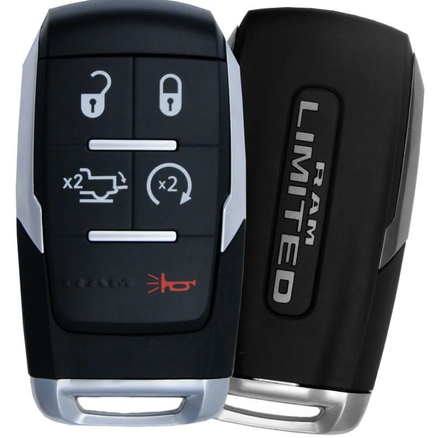 2019 RAM 4500 Limited Smart Remote Key Fob w/ Remote Start, Power Tailgate