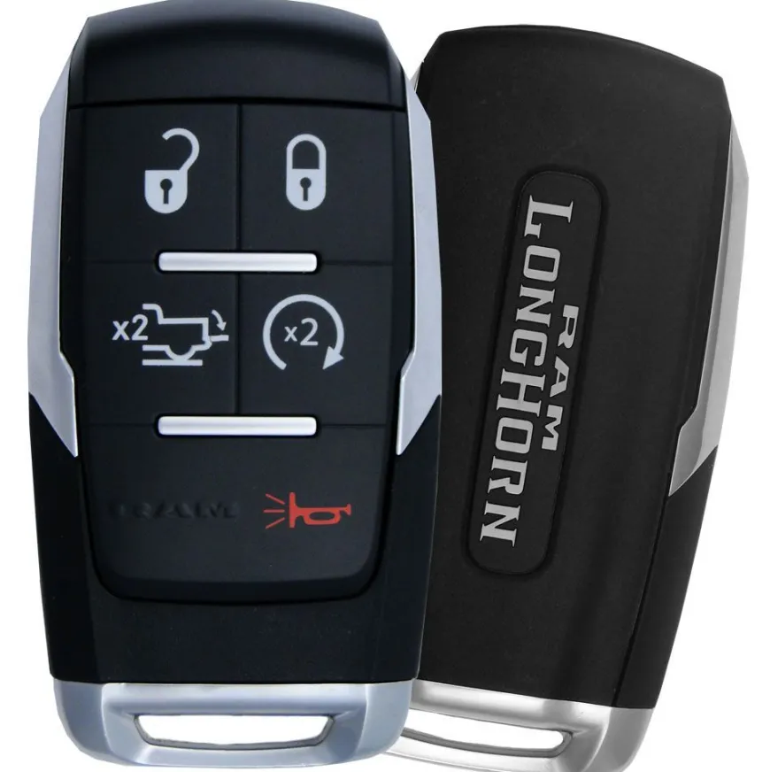 2019 RAM 2500 Longhorn Smart Remote Key Fob w/ Remote Start, Power Tailgate