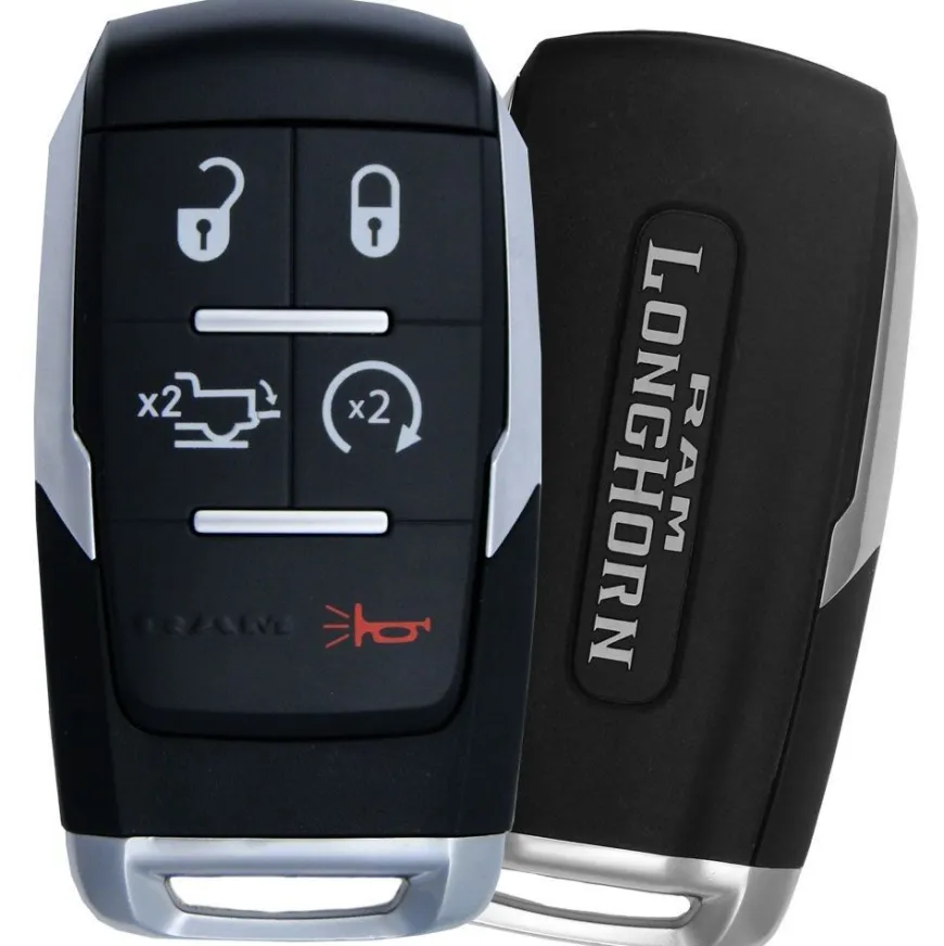 2021 RAM 4500 Longhorn Smart Remote Key Fob w/ Remote Start, Power Tailgate