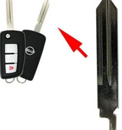 Replacement Blade for Nissan Rogue Flip Remote CWTWB1G767 by Car & Truck Remotes