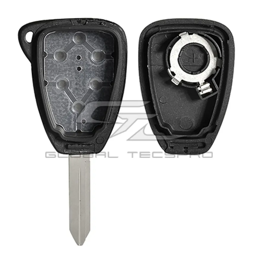 Replacement 6 button Chrysler Dodge Jeep DURASHELL case/shell with blank key by Car & Truck Remotes