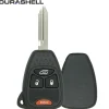 Replacement 4 button Chrysler Dodge Jeep DURASHELL case/shell with blank key by Car & Truck Remotes