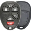 Replacement 6 button GM Chevy, GMC, Cadillac SUV keyless entry remote case, shell
