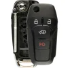 Replacement Shell For Ford Flip Remote with Side Door Unlock by Car & Truck Remotes