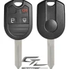 Replacement Shell for Ford Remote PN: 164-R8070 3 BUTTON - STANDARD BLADE by Car & Truck Remotes