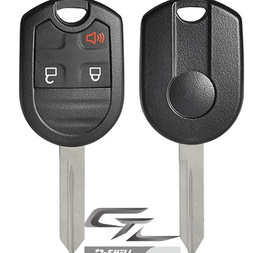 Replacement Shell for Ford Remote PN: 164-R8070 3 BUTTON - STANDARD BLADE by Car & Truck Remotes