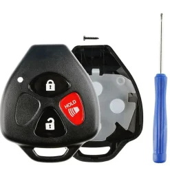 Replacement Toyota Scion 3 button Remote Shell Kit - NO CUTTING by Car & Truck Remotes