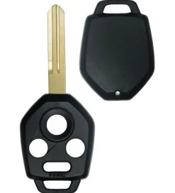 Subaru 4 button Replacement Remote Case / Shell with blank key (one sided groove) by Car & Truck Remotes