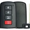 Toyota 4 Button w/ Trunk Smart Remote Replacement Shell by Car & Truck Remotes