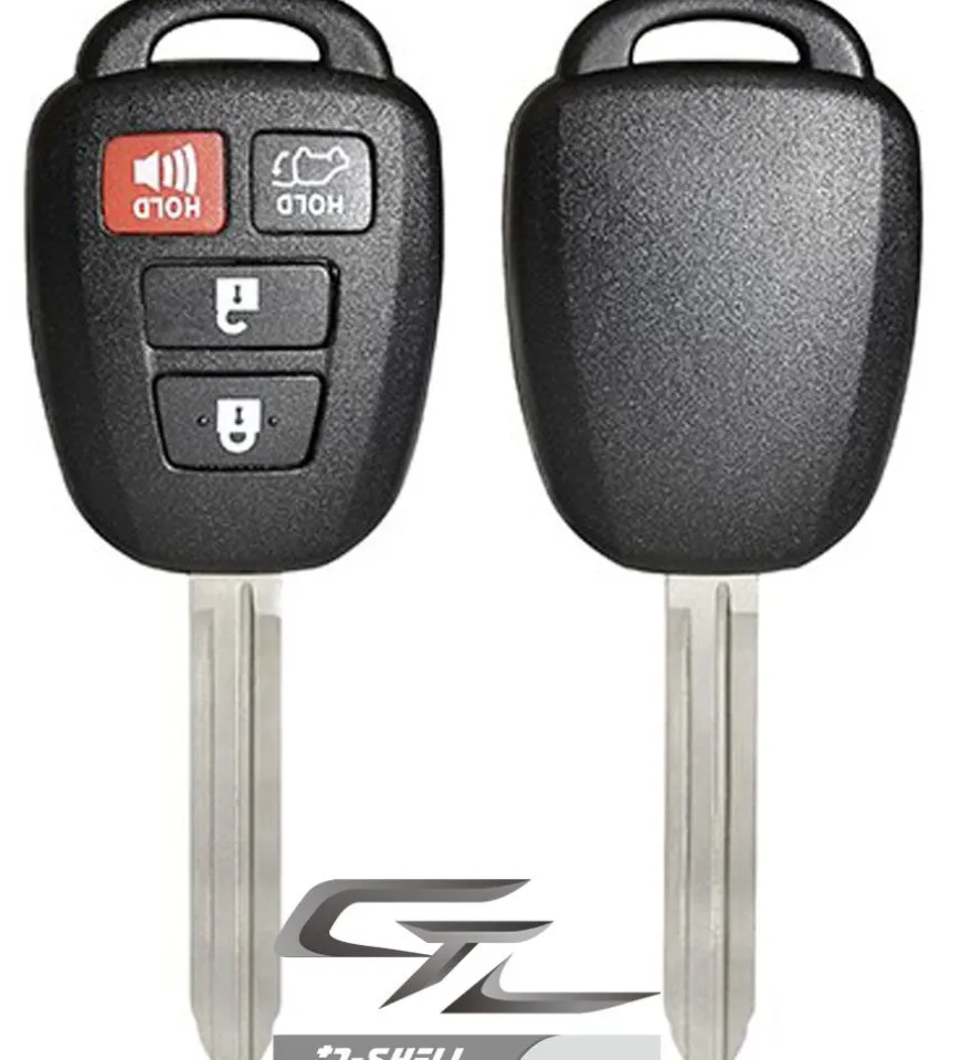 Toyota remote head rugged replacement DURASHELL case, shell with blank key by Car & Truck Remotes