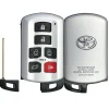 Toyota Sienna 6 Button Smart Remote Replacement Shell by Car & Truck Remotes