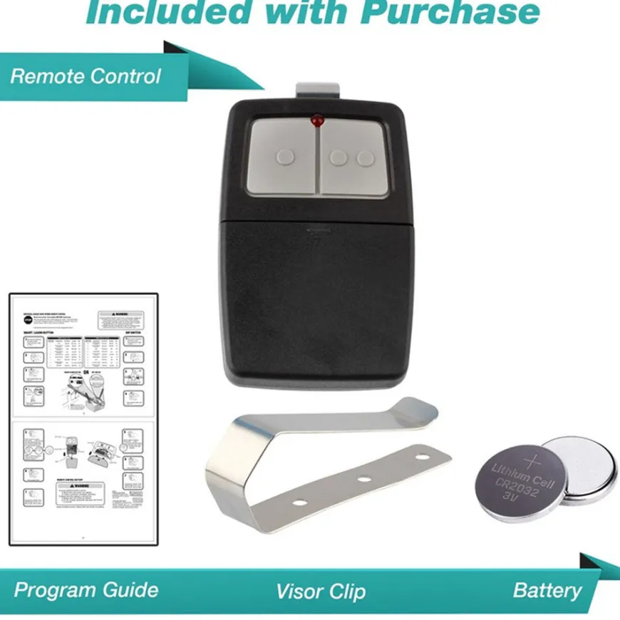 Universal Garage Door Opener Remote for Clicker Liftmaster Chamberlain Genie Linear